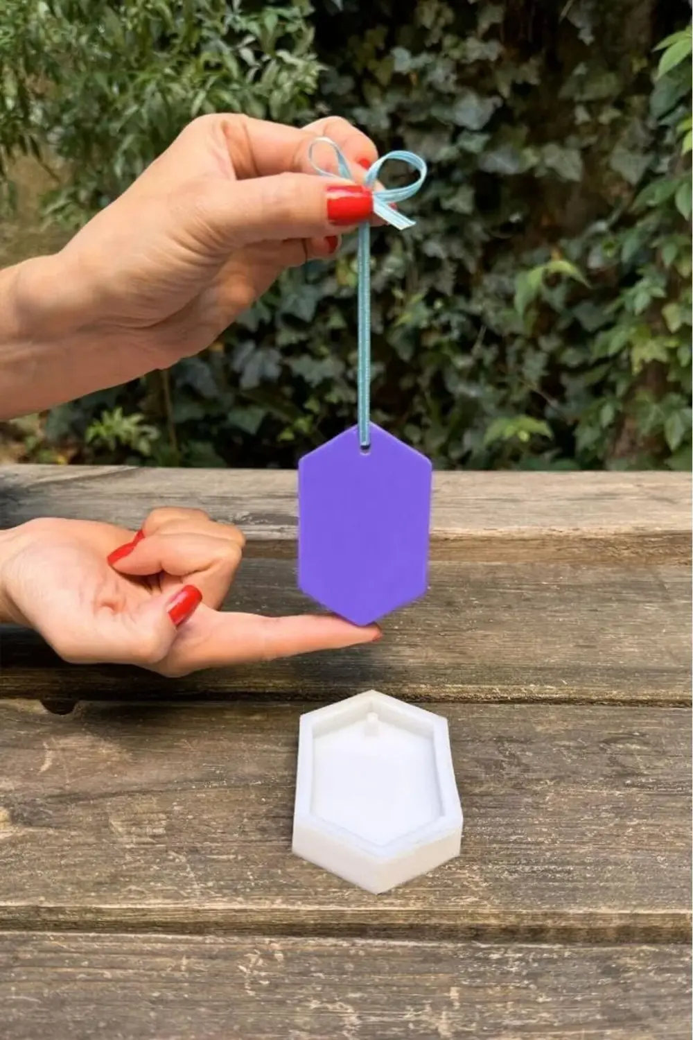 Concept Altıgen Koku Tableti Silikon Mum Kalıbı 1185222