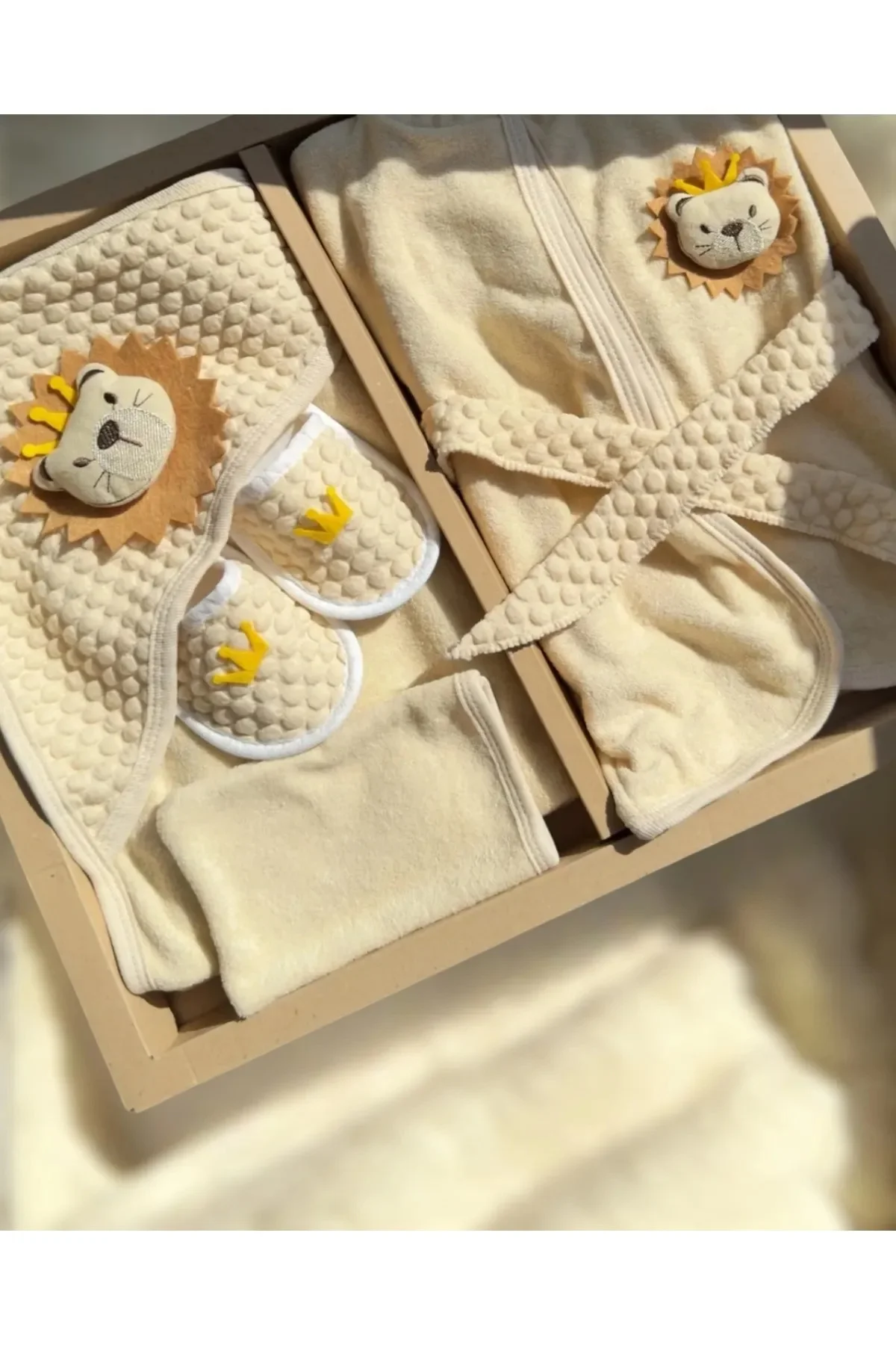 Concon 1650 Organic Aslan Bornoz Set