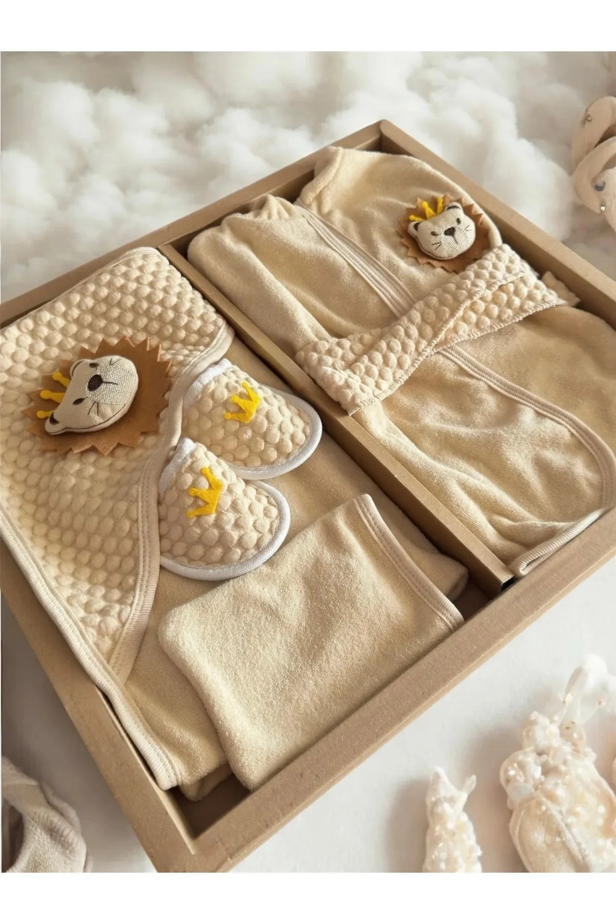 Concon 1650 Organic Aslan Bornoz Set