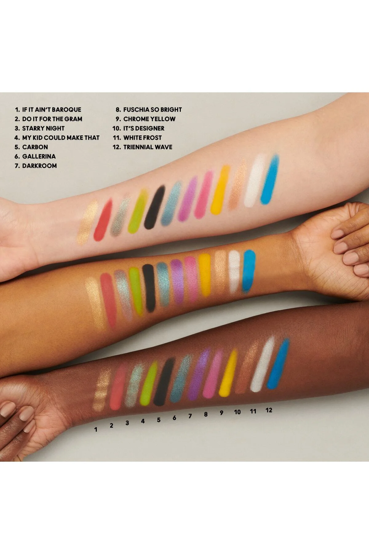 Connect In Colour Uzun Süre Kalıcı Formüllü 12'li Far Paleti 12.2