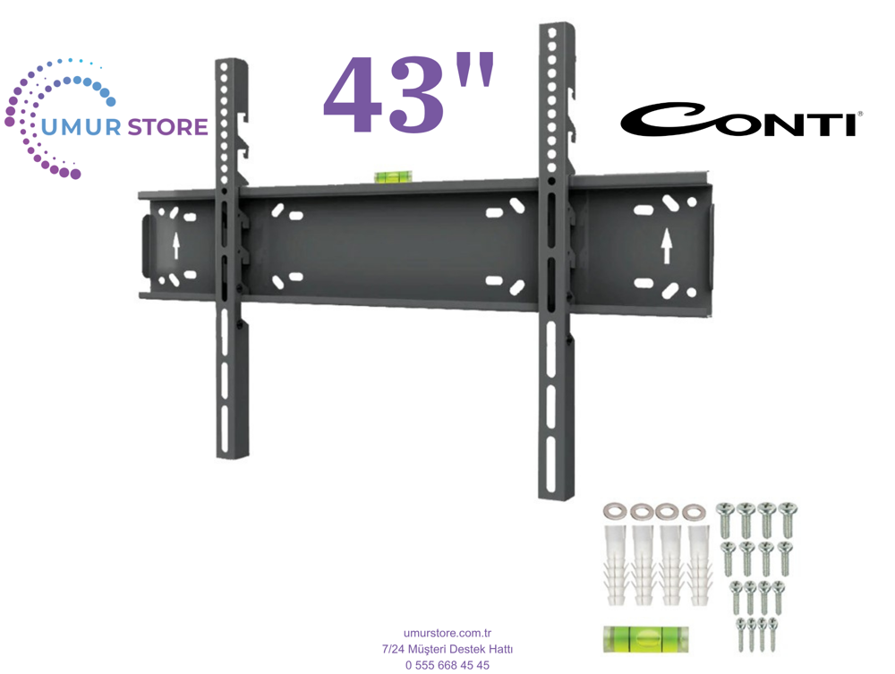 CONTİ 43” CT43AN100F / 43”- 65” inç Lcd Led Televizyon Sabit Duva
