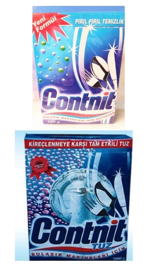 Contnit  Bulaşik Makinesi Deterjani 1000 Gr &  Bulaşik Makinesi Tuzu 2 Kg