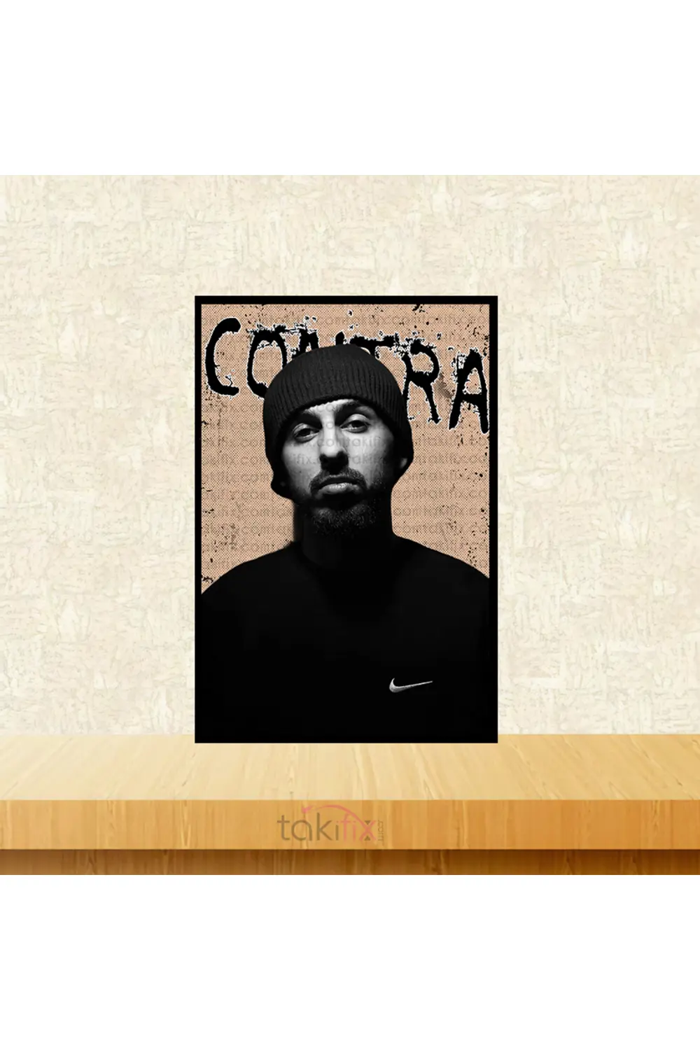 Contra 20x30 Cm Retro Ahşap Poster