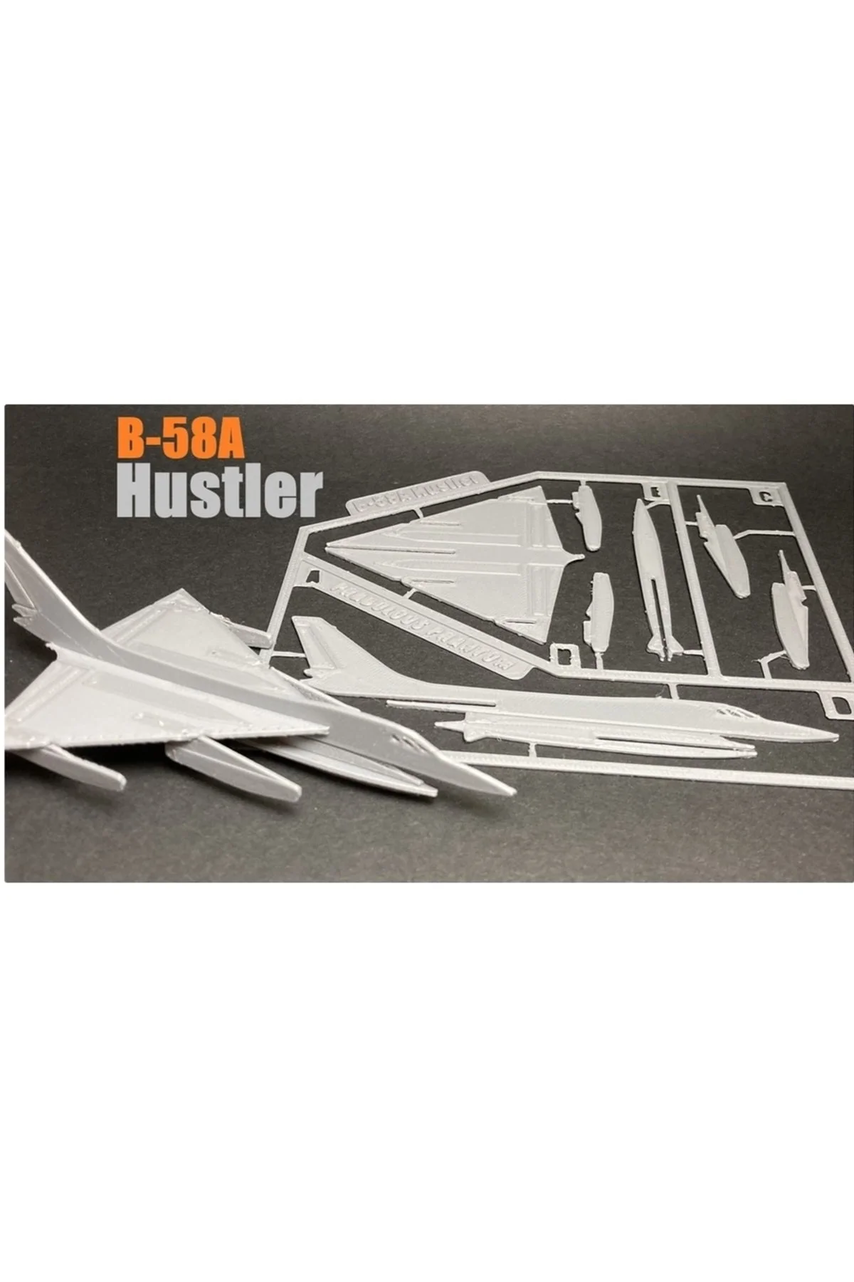 Convair B-58a Hustler Maket Uçak Kartı