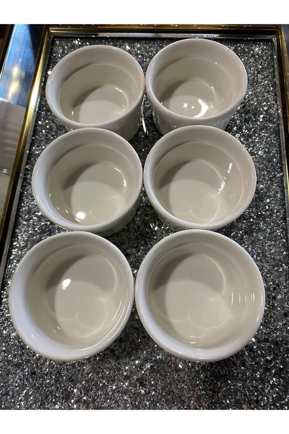 Cooker CKR-4016 Mini 6 CM Porselen Lüx Beyaz Servis Sunum Kahvalt