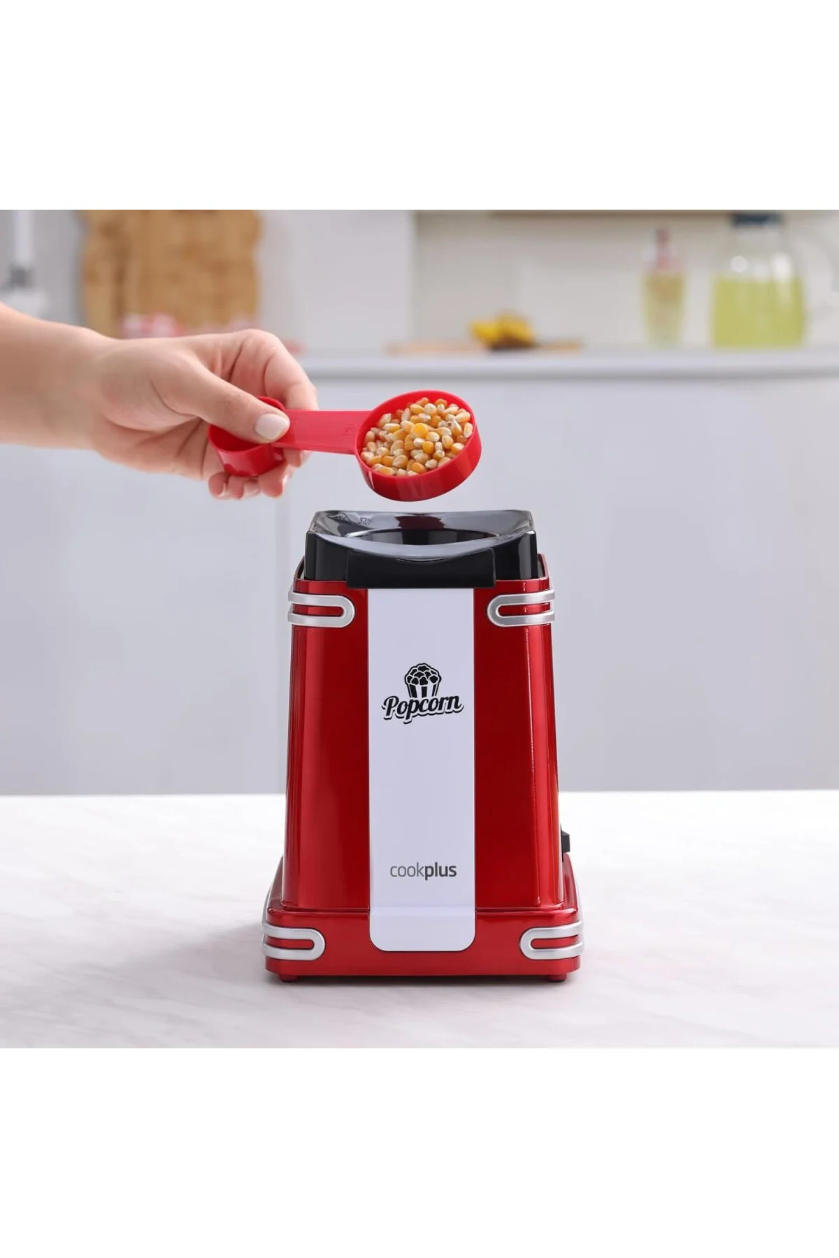 Cookplus Retro Popcorn Makinesi Küçük Cookplus Retro Popcorn Makinesi Küçük