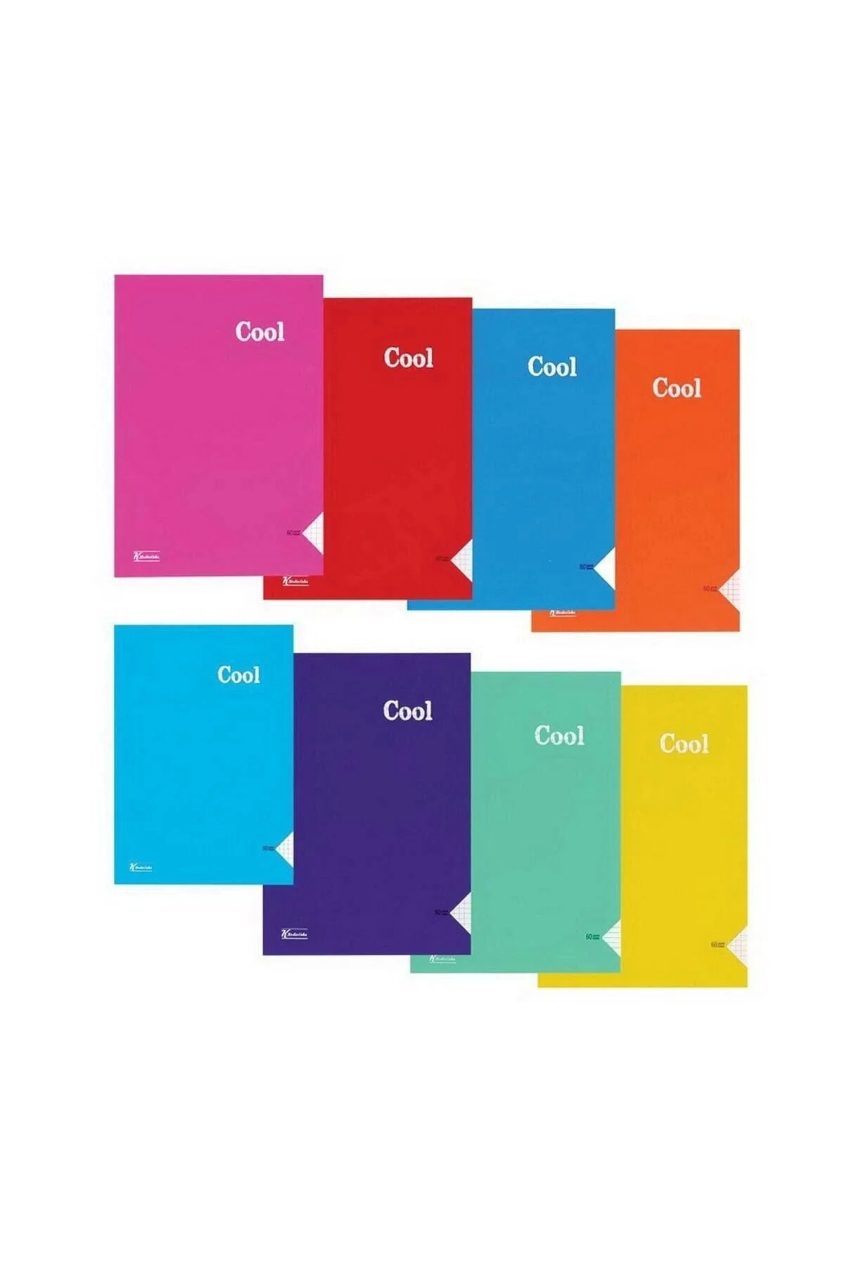 Cool A4 60 Yaprak Kareli PP Kapak Okul Defteri (321842-99)