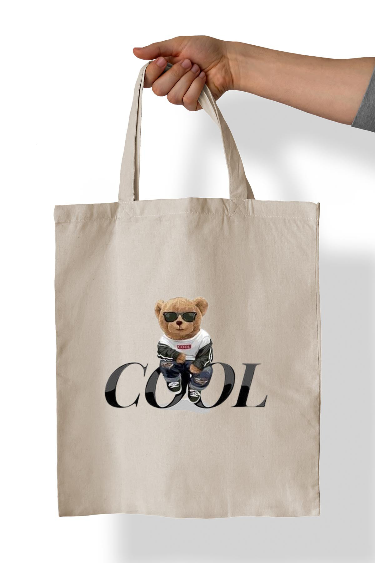 Remonz Cool Ayi Baskili %100 Pamuk 35X38 Cm Bez Çanta