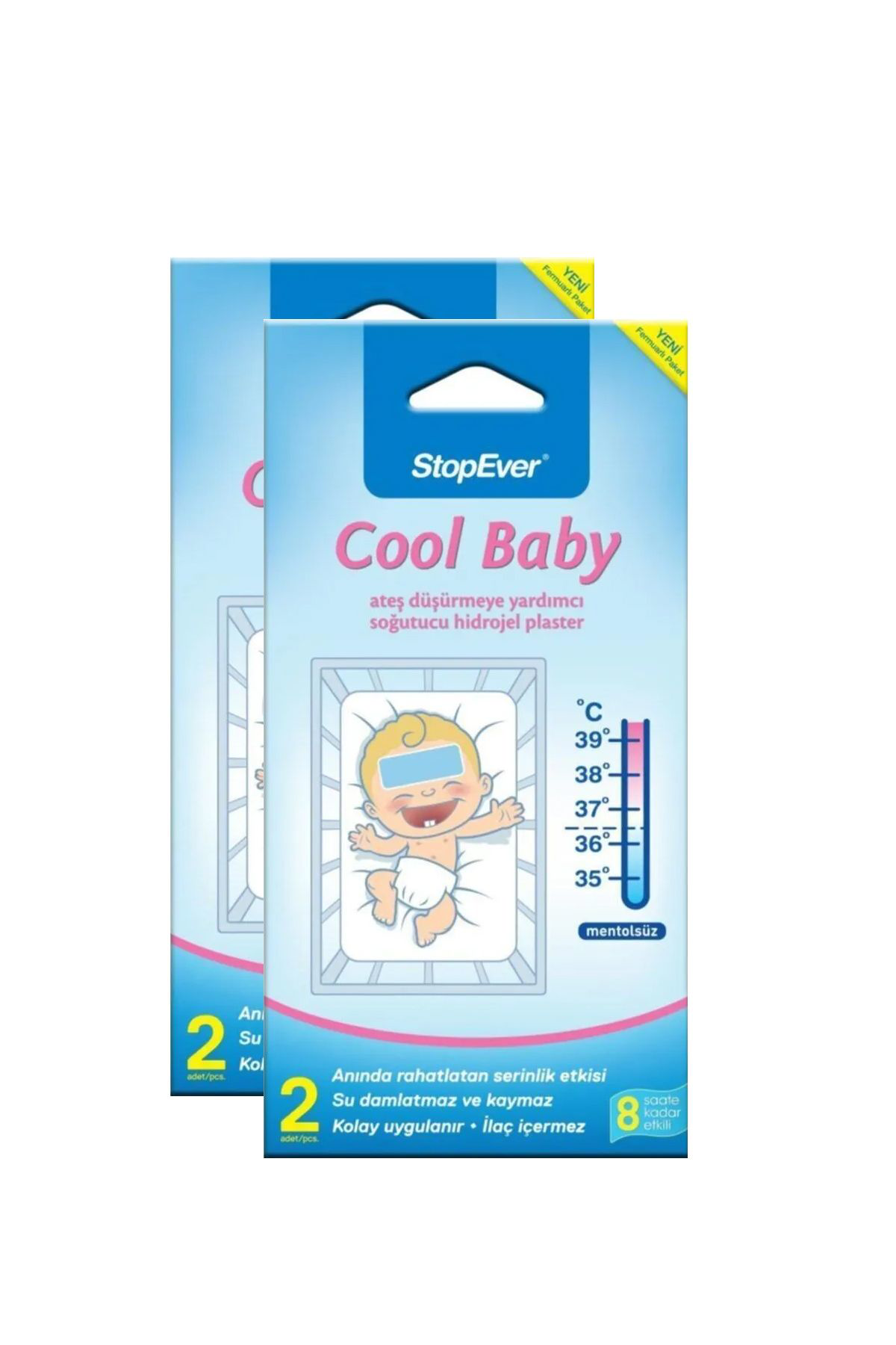 Stopever Cool Baby Ateş Düşürmeye Yardimci Soğutucu Hidrojel Plaster