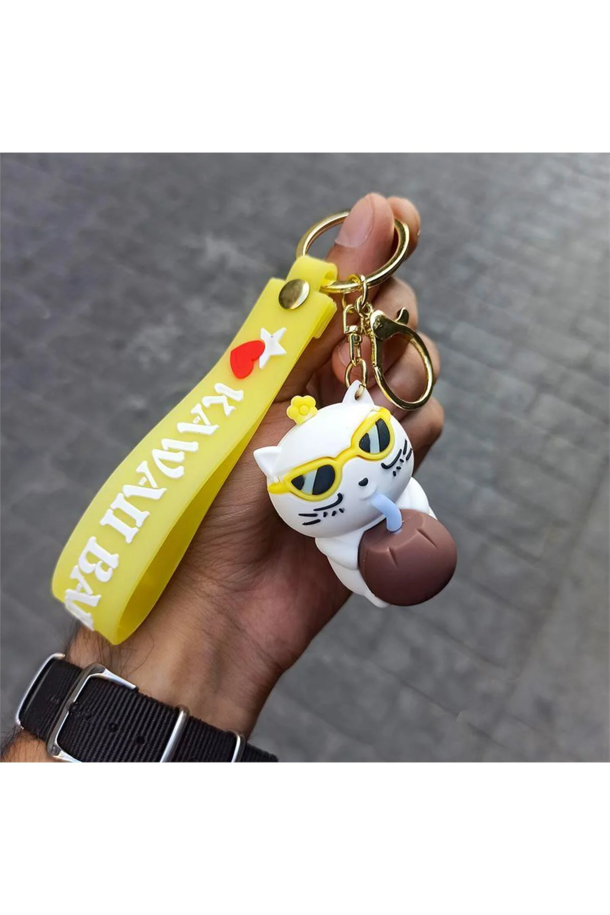 Cool Cat - Coconut Water Silikon Anahtarlık