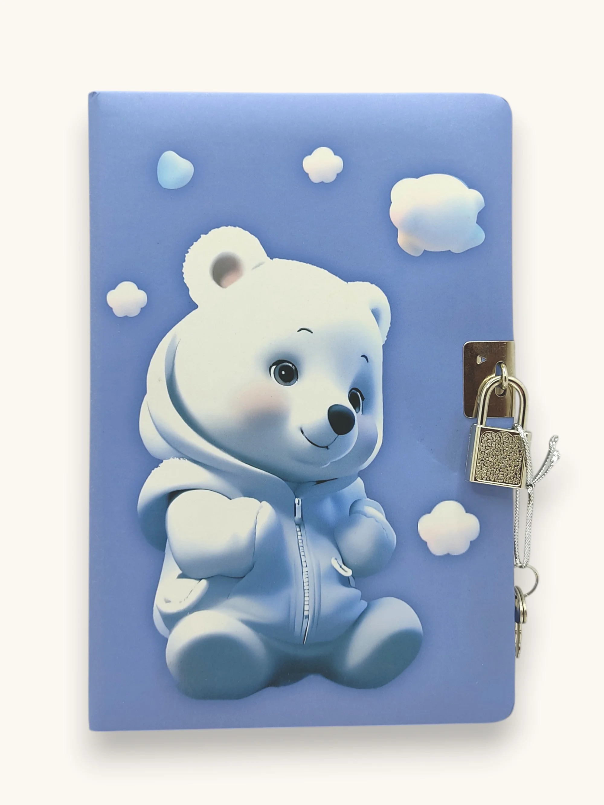 Cool Kutup Ayısı Hatıra Defteri (Günlük) Kilitli Defter 80 yaprak