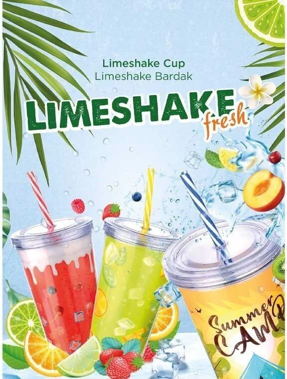 Cool Lime Bardağı - Limeshake Bardak 600 Ml Diğer Cool Lime Bardağı - Limeshake Bardak 600 Ml Diğer