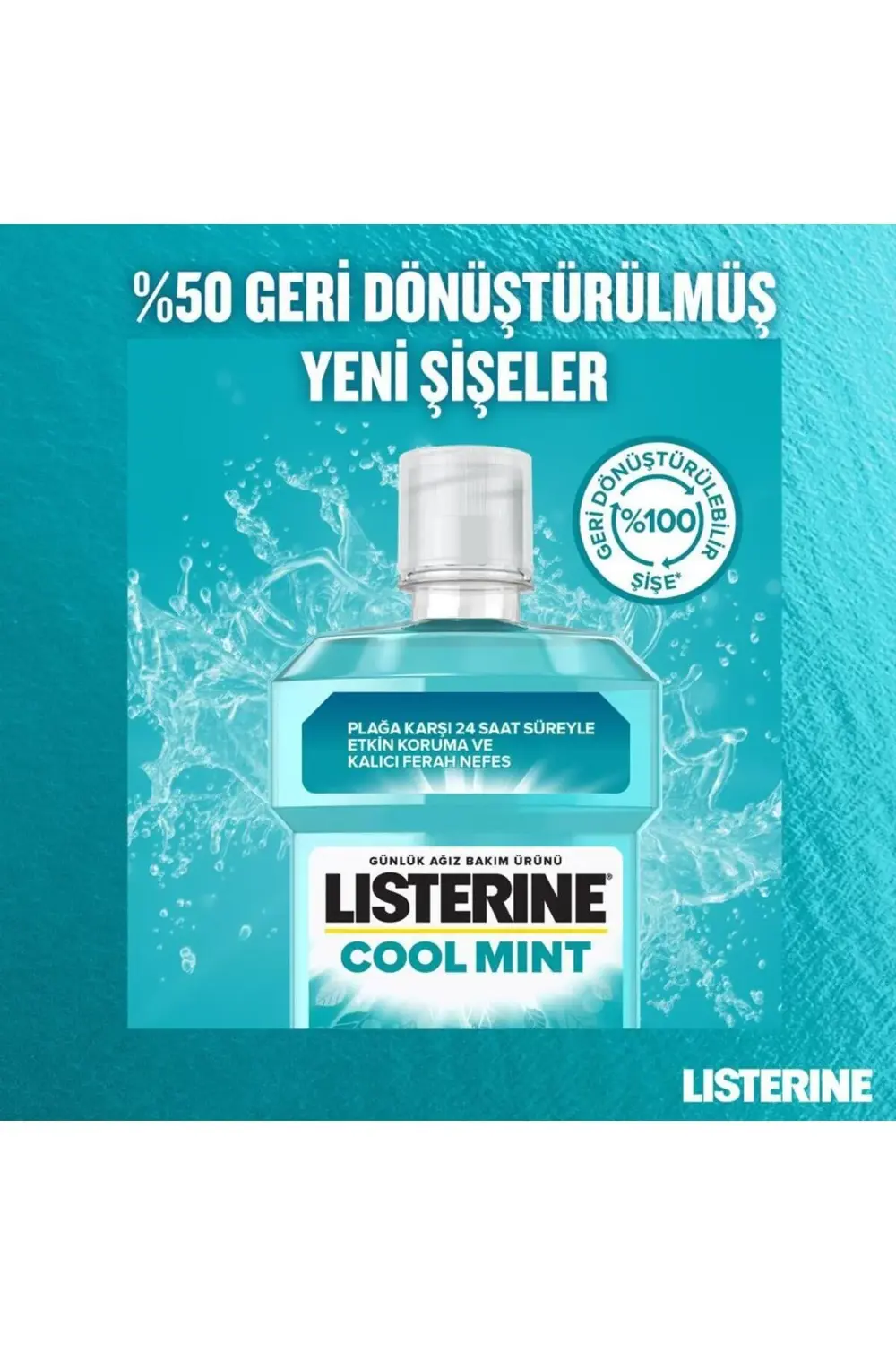 Cool Mint Ağız Bakım Suyu 500 ml x 2
