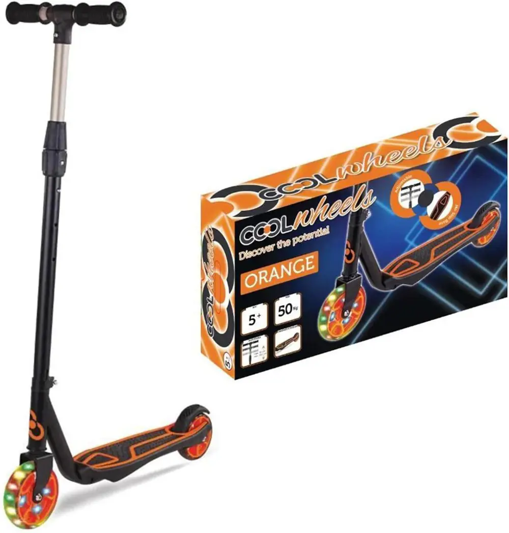 Cool Wheels Işıklı Katlanır Scooter Turuncu FR58932