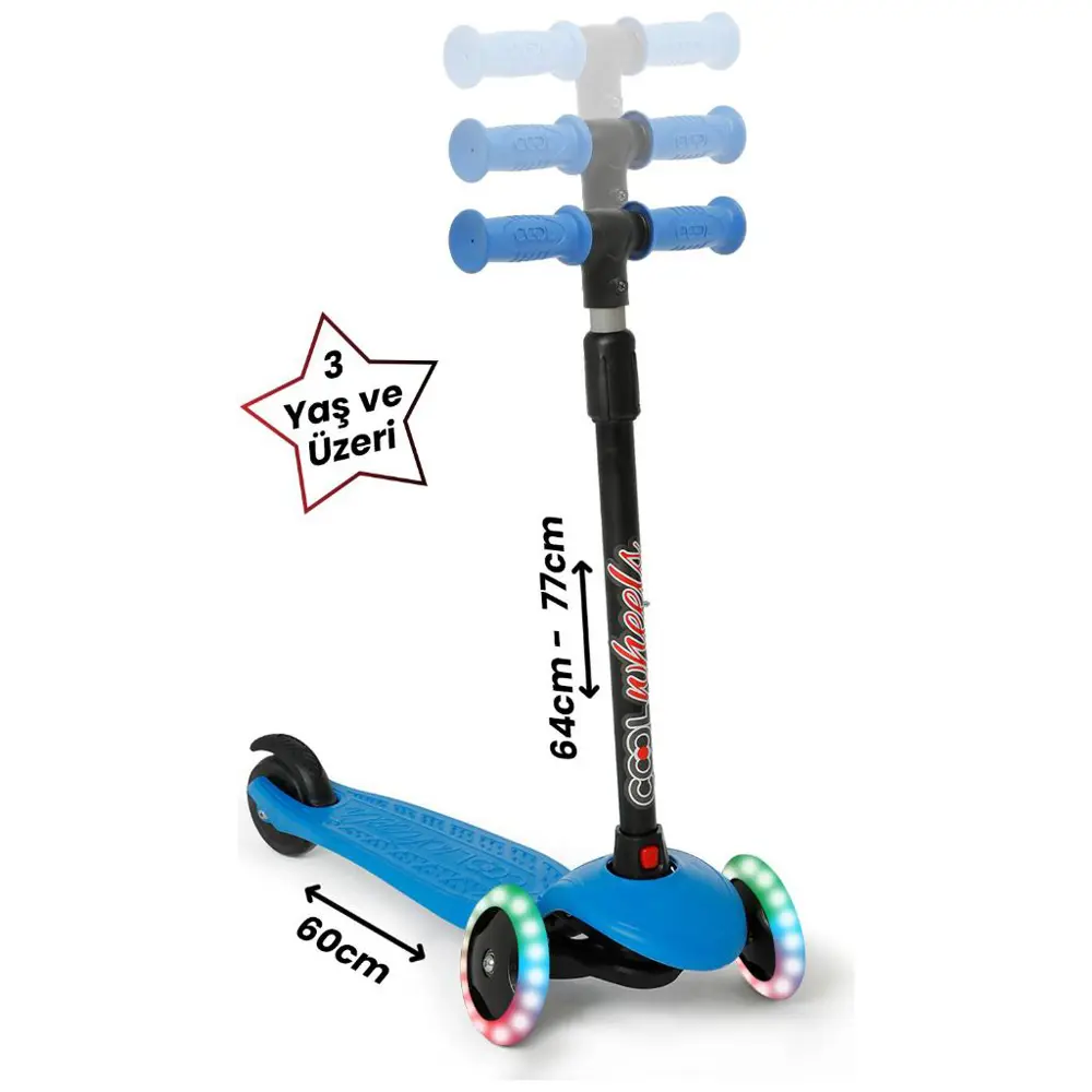 Cool Wheels Işıklı Star Scooter Mavi FR59632