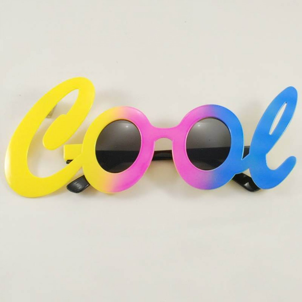 Cool Yazılı Rengarenk Parti Gözlüğü 21x8 cm (4741)