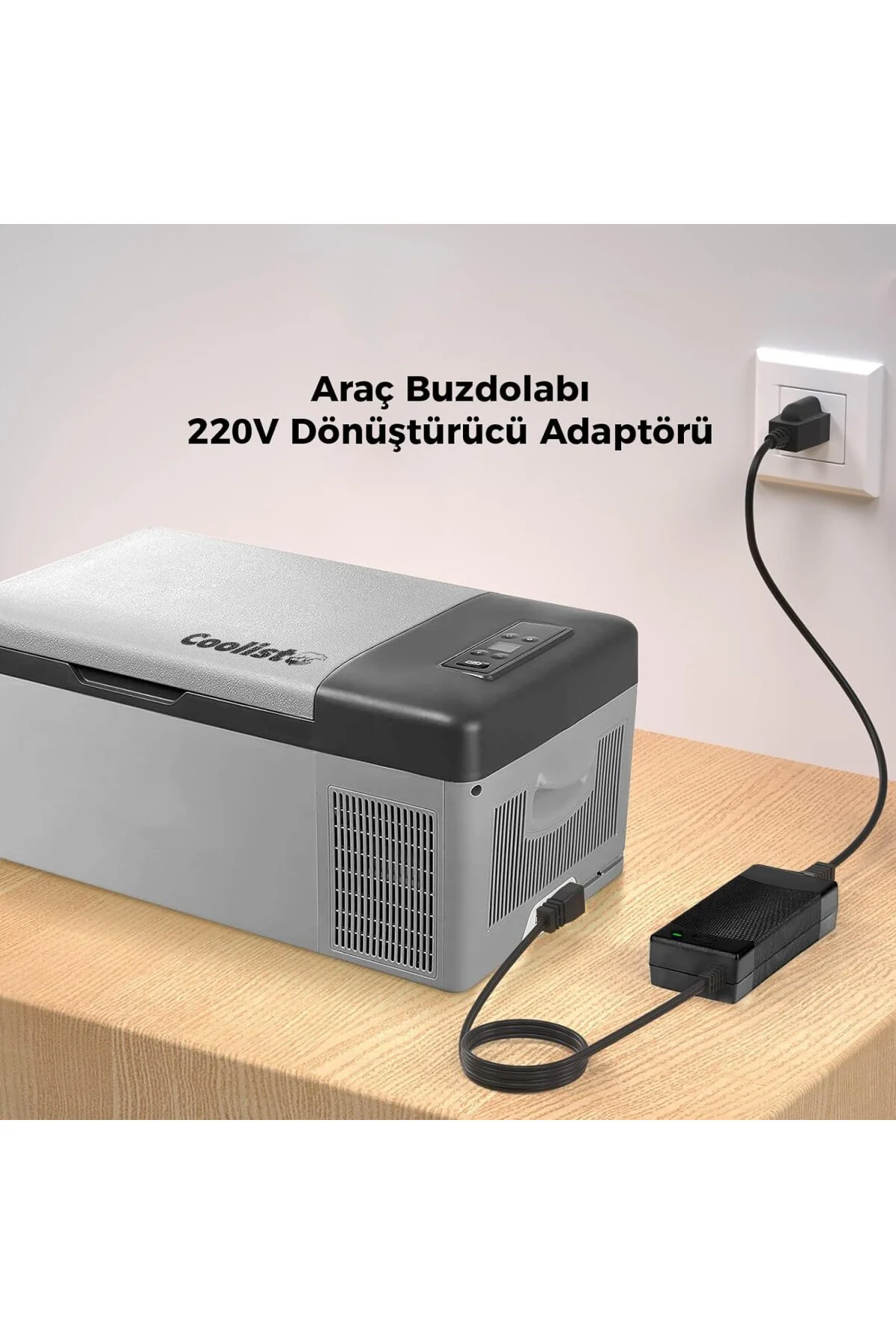 Coolist CLTACDC Kompresörlü Araç Buzdolapları İçin 220Volt/12Volt 6,0Ah Dönüştürücü Ada
