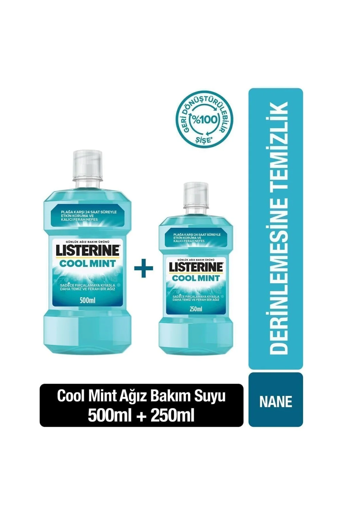 Coolmint Ağız Bakım Suyu 500 ml 250 ml Coolmint Ağız Bakım Suyu 500 ml 250 ml