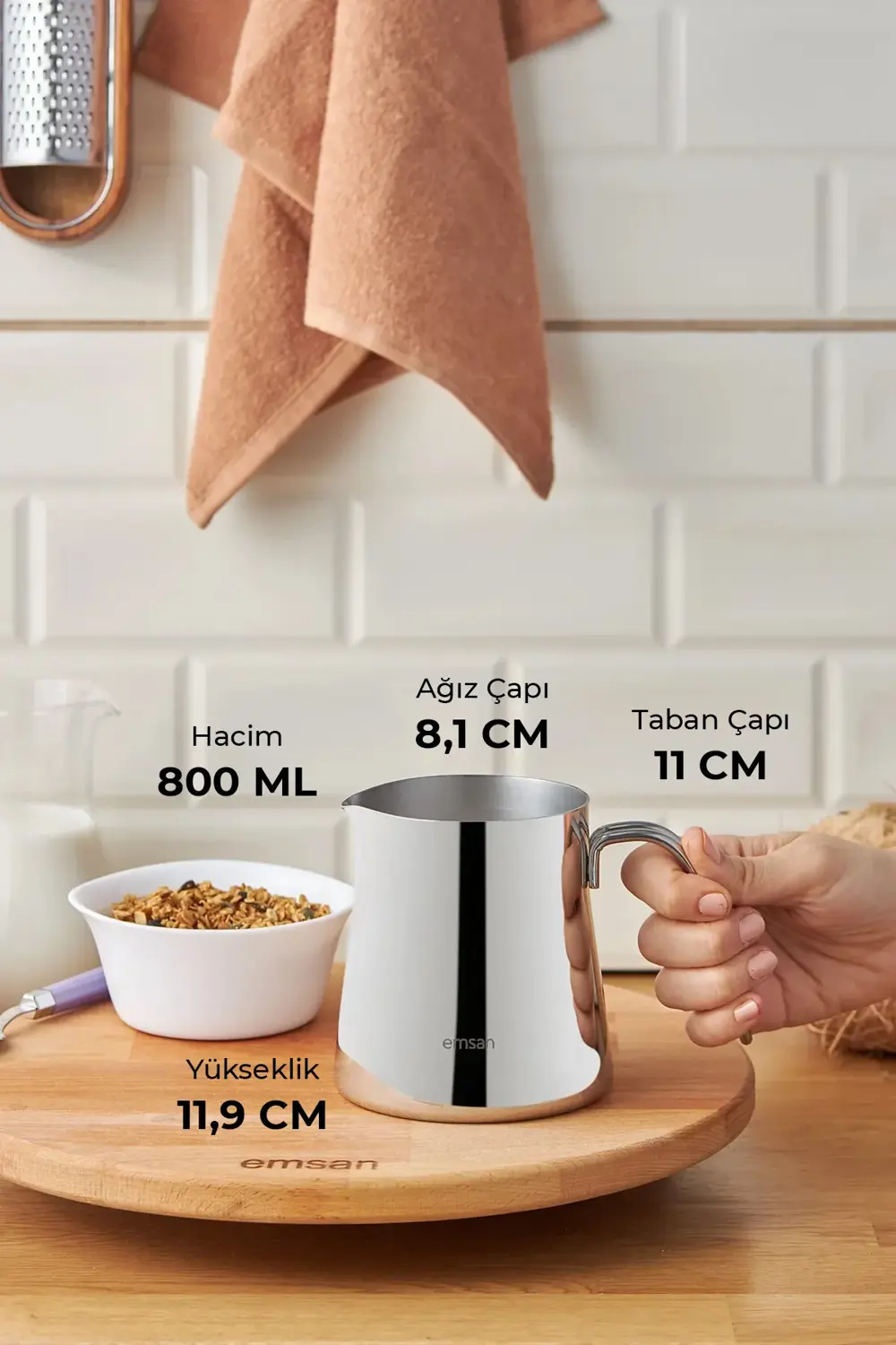 Cooper Süt Potu/cezve 800 ml