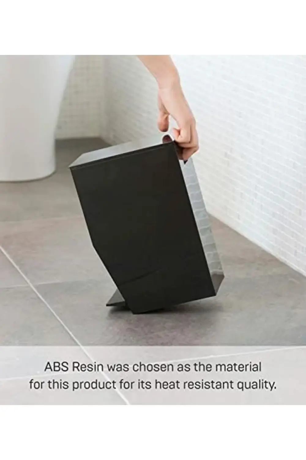 Çöp Kutusu, plastik, Siyah, 19 x 12 x 27,5 cm 395519