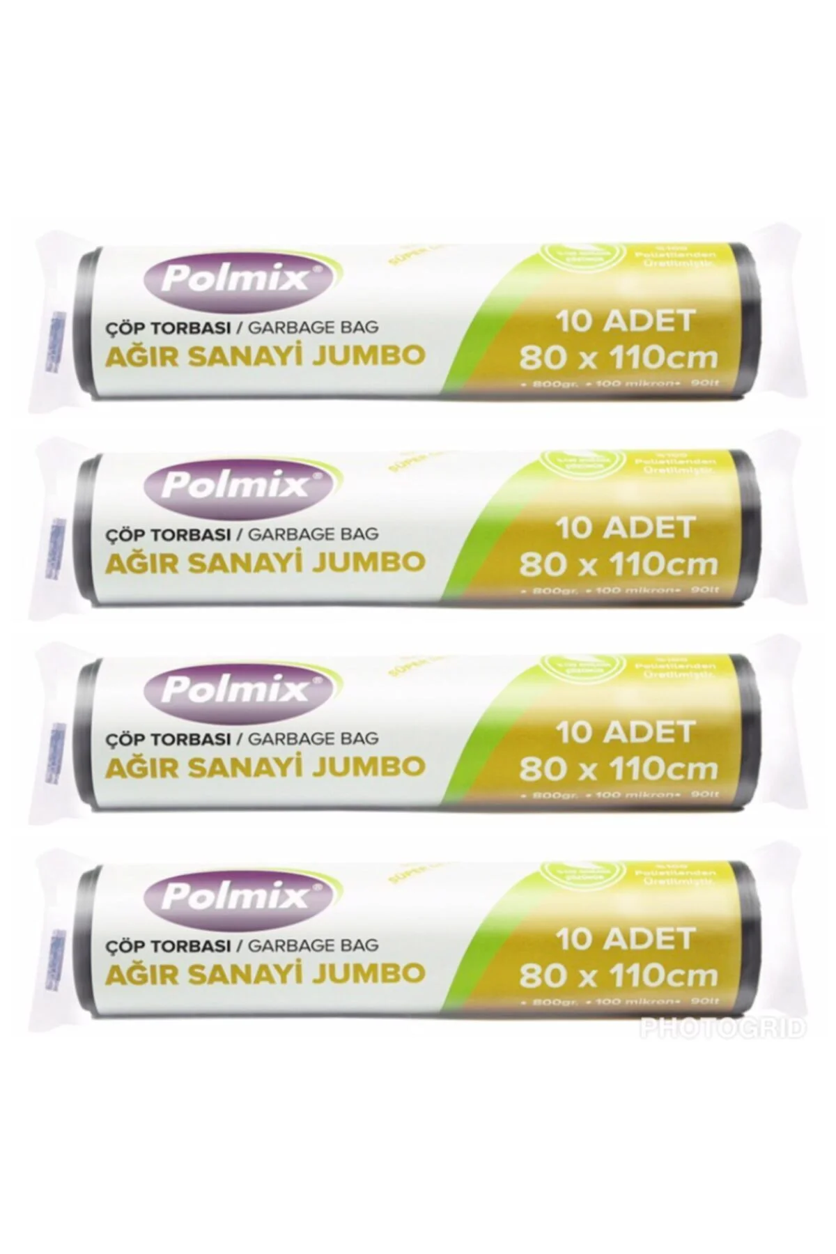 Çöp Torbası Ağır Sanayi Jumbo Boy 800 Gram 80 X 110 100 Mikron 10