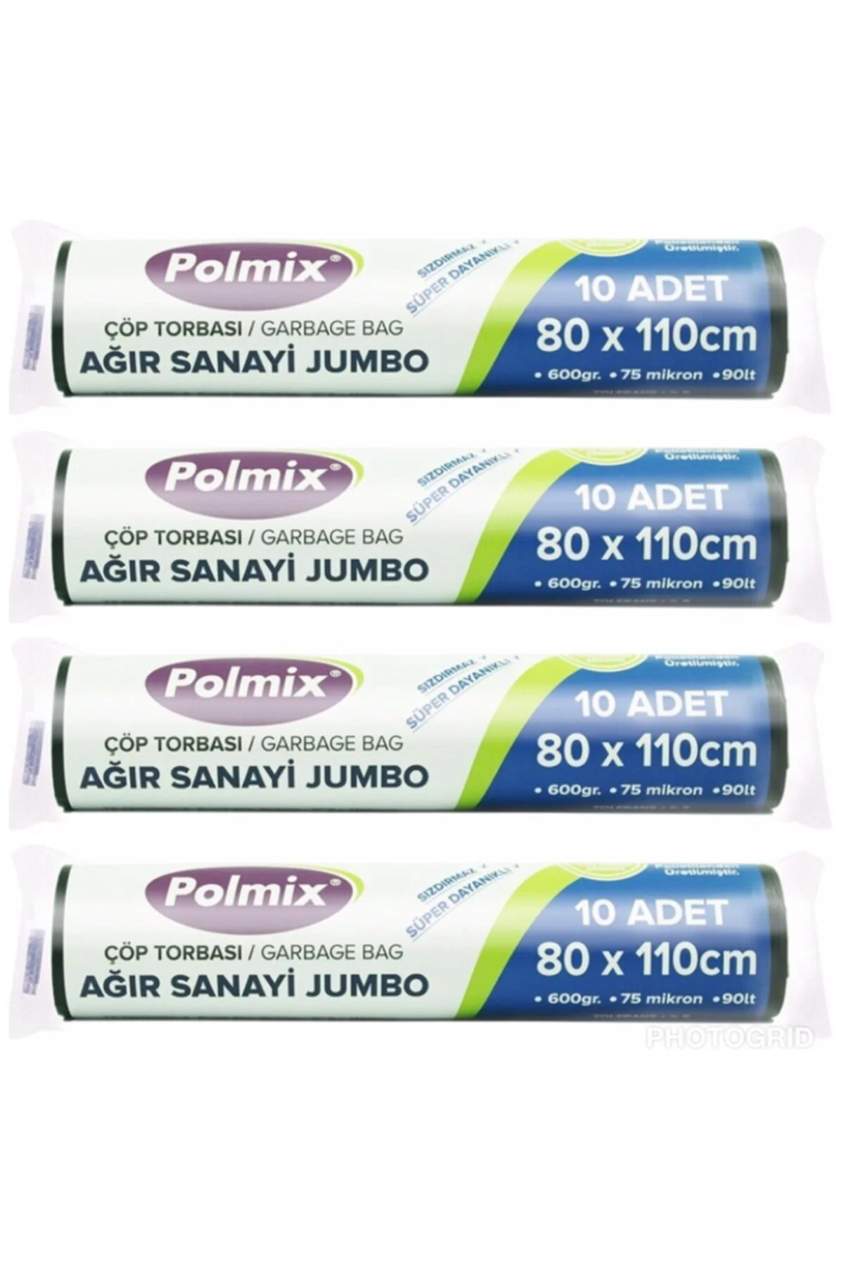 Çöp Torbası Ağır Sanayi Jumbo Boy 600 Gram 80 X 110 75 Mikron 10 