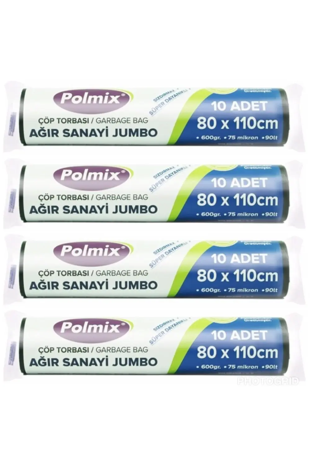 Çöp Torbası Ağır Sanayi Jumbo Boy 600 Gram 80 X 110 75 Mikron 10