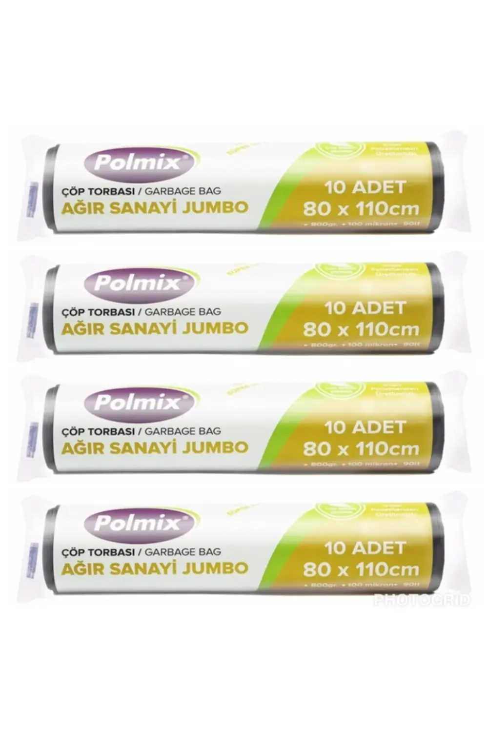 Çöp Torbası Ağır Sanayi Jumbo Boy 800 Gram 80 X 110 100 Mikron 10