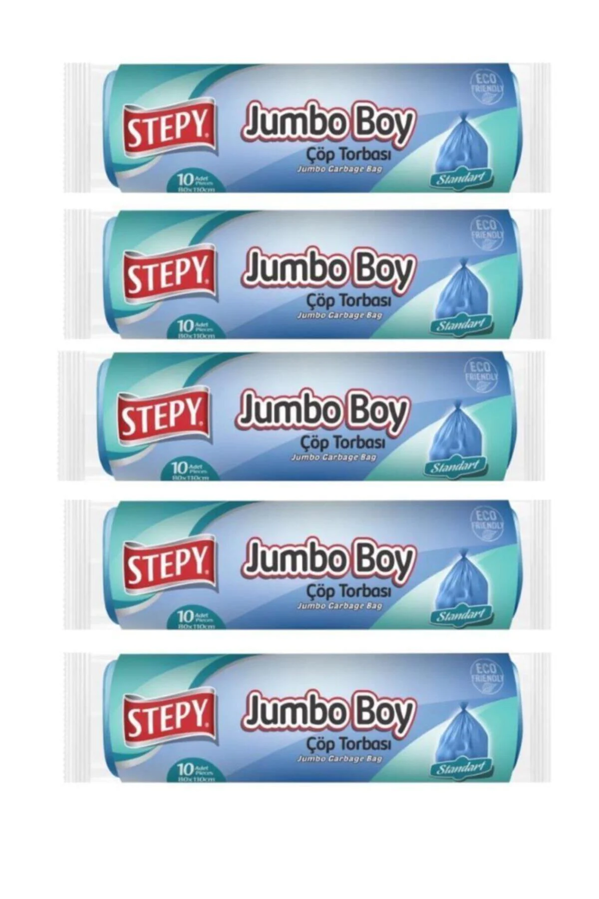 Çöp Torbası Ekonomik Jumbo Boy 10'lu 80*110 cm 5 Adet