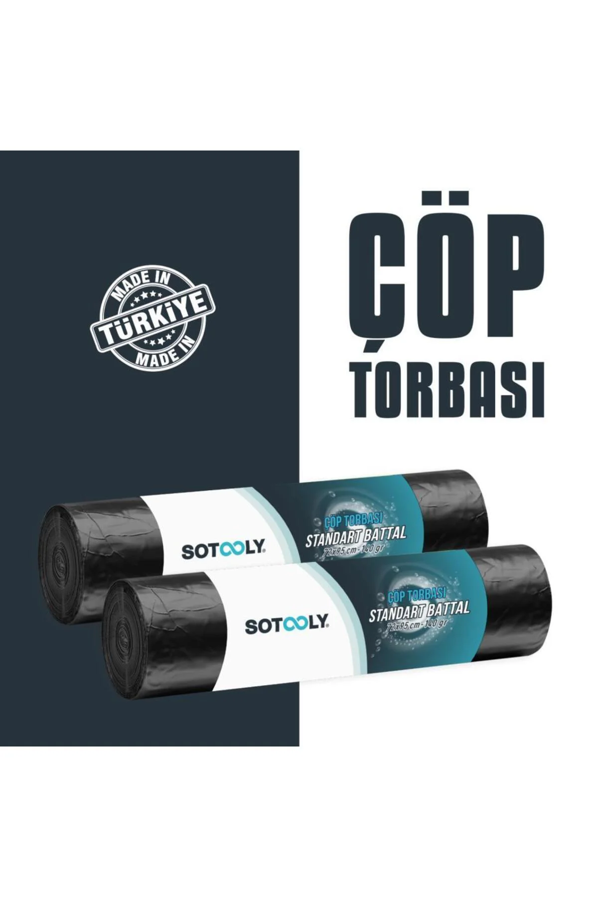 Çöp Torbasi Endüstriyel Jumbo Boy 80*110 (300GR)