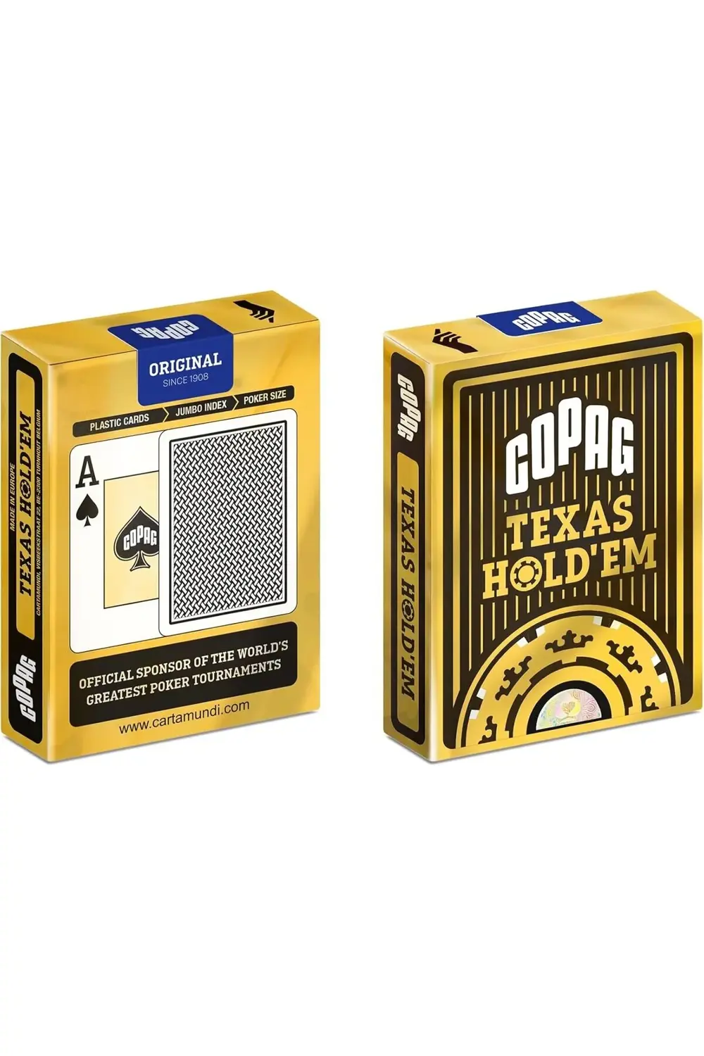 COPAG Texas Hold'Em Endeks Oyun Kartları, Siyah 395519