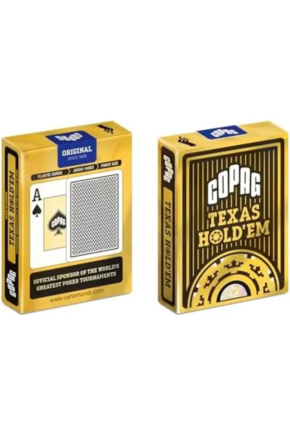 COPAG Texas Hold'Em Endeks Oyun Kartları, Siyah 395519