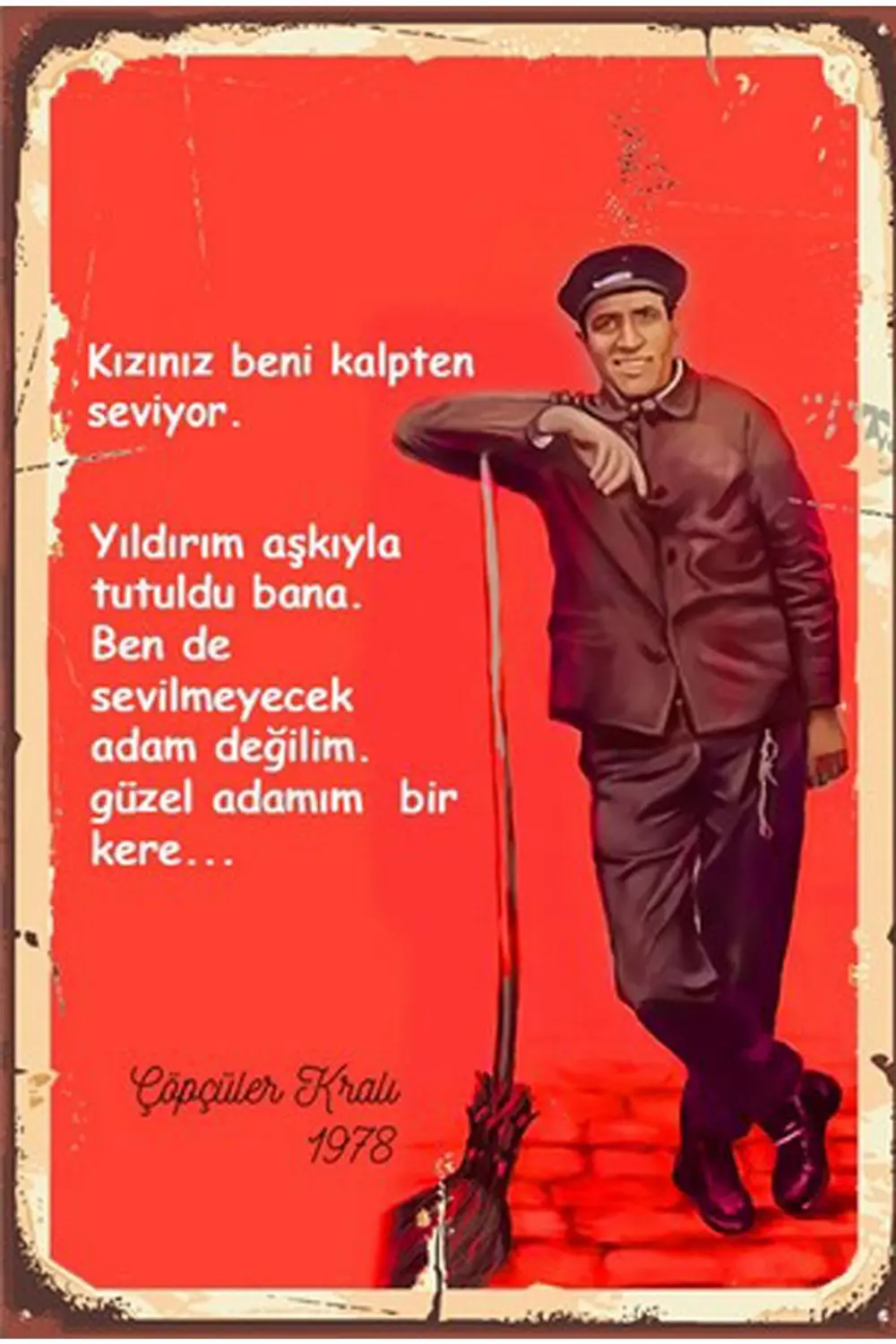 Çöpçüler Kralı Retro Ahşap Poster Fiyatı, Yorumları ve Özellikleri