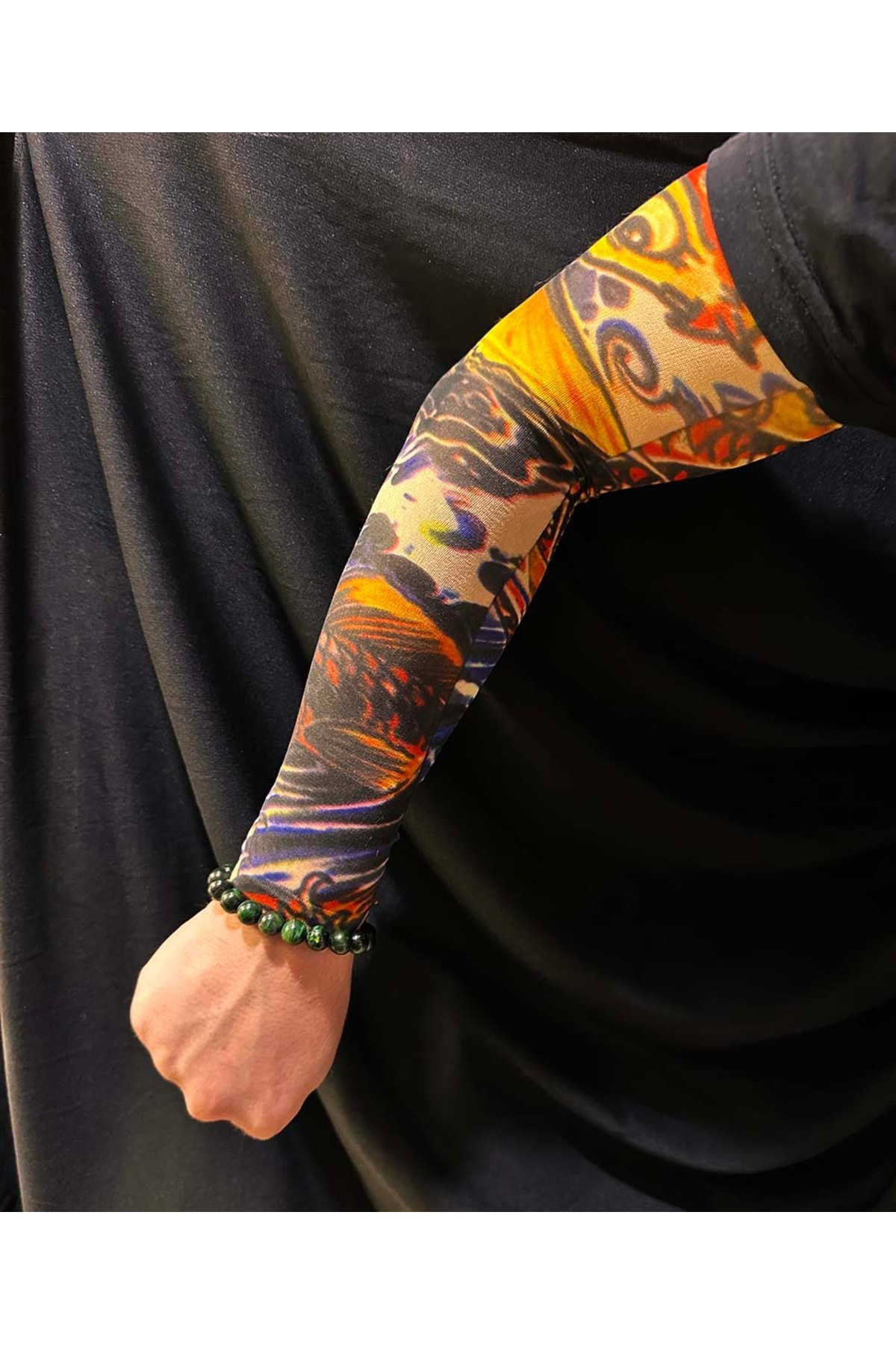 Easy Tedarik Çorap Dövme Giyilebilir Kol Bacak Dövmesi Likralı 2 Adet Model 27