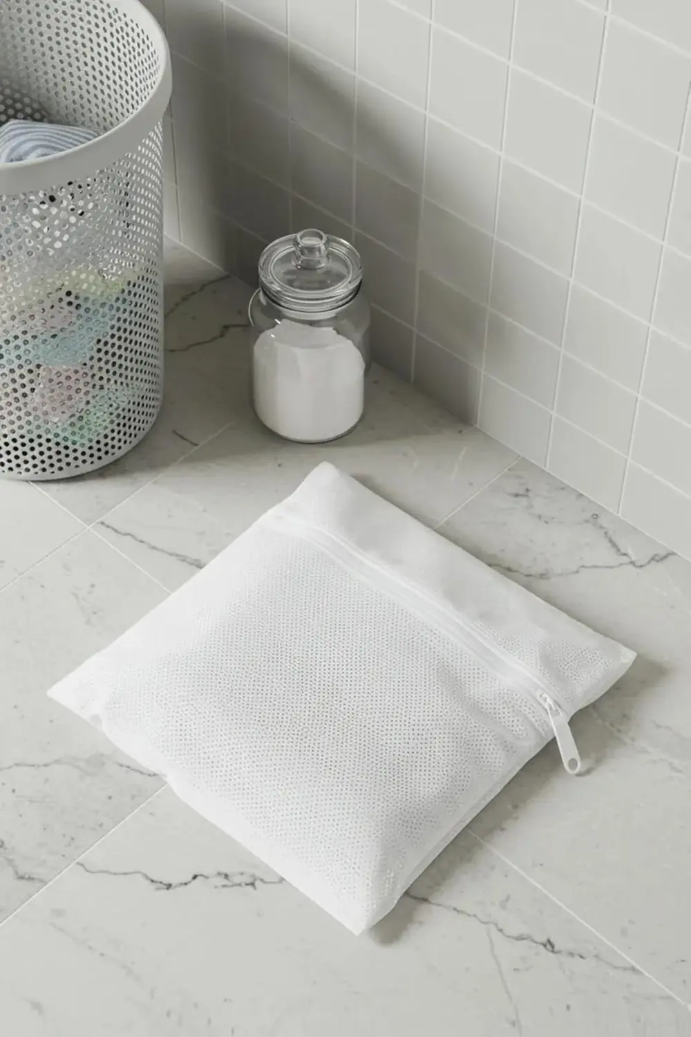 Çorap Yıkama Filesi Torbası 20x18 cm Ayakkabı Terlik Yıkama Files