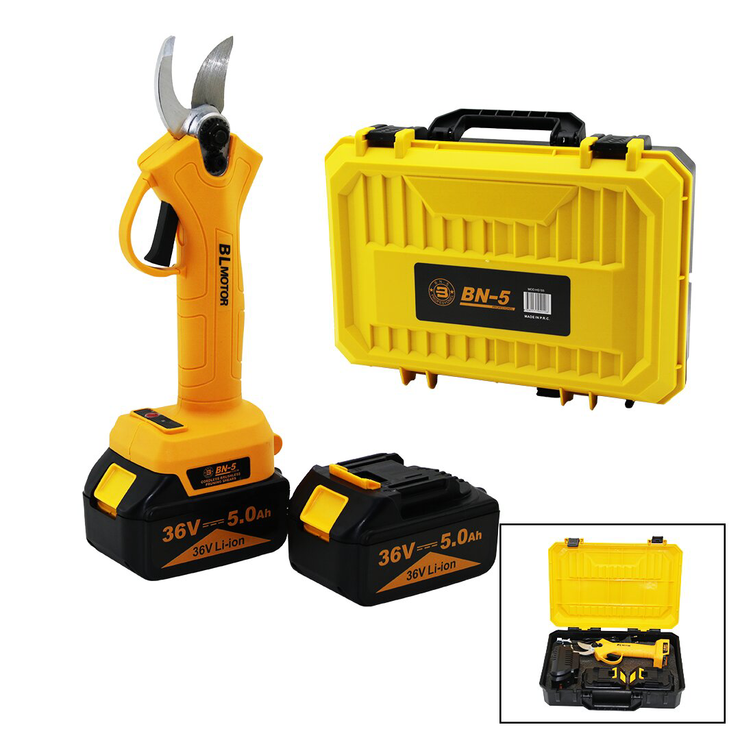 CORDLESS SHEAR YELLOW BN-5 HS-155  ŞARJLI  BAĞ MAKASI  2 BATARYA 