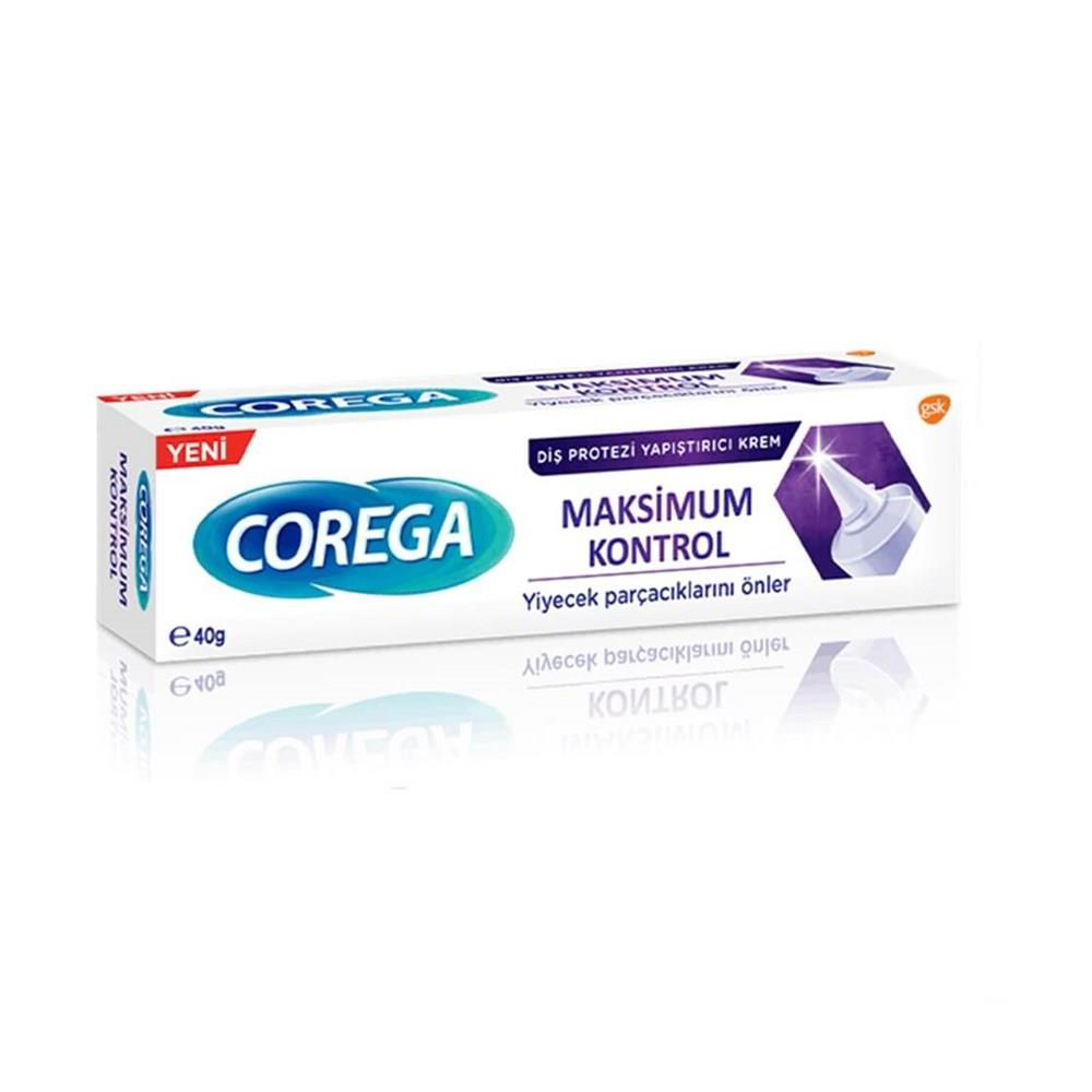 Corega Maximum Kontrol Diş Protezi Yapıştırıcı Krem 40 ml