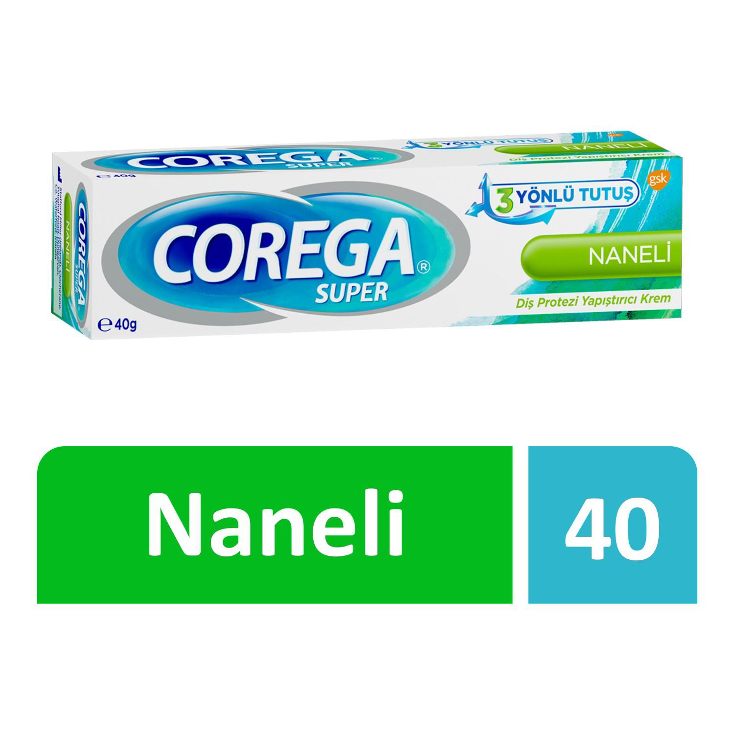 Corega Protez Yapıştırıcı Krem 40 gr Naneli
