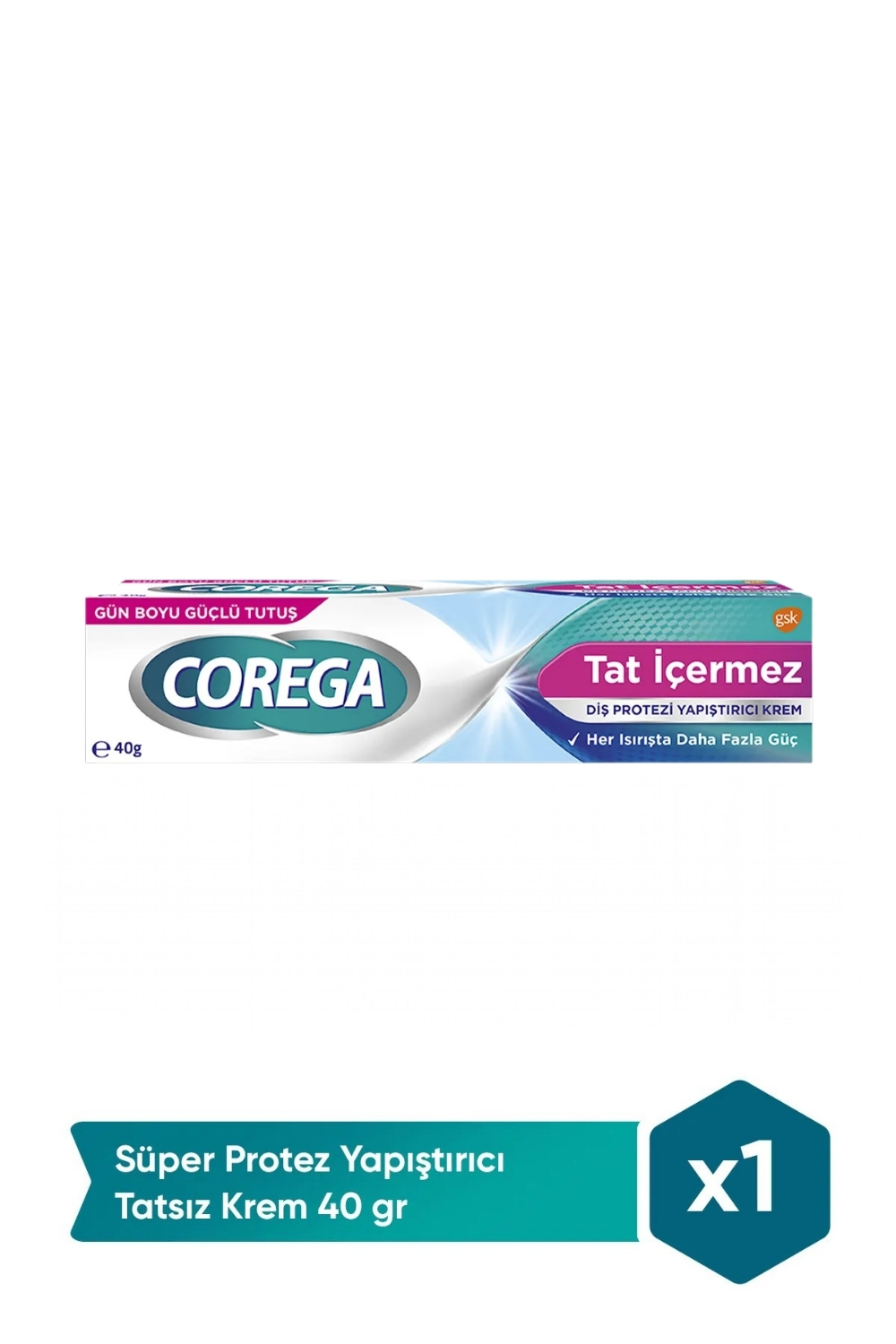 Corega  Süper Protez Yapiştirici Tatsiz Krem 40 Gr