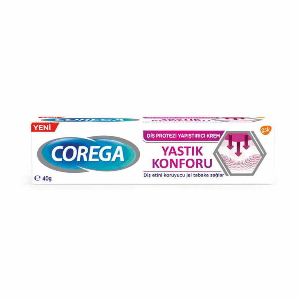 Corega Yastık Konforu Diş Protezi Yapıştırıcı Krem 40 ml Corega Yastık Konforu Diş Protezi Yapıştırıcı Krem 40 ml