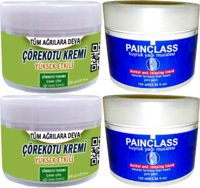 Çörek Otlu ve Kuyruk Yağlı Teskin Krem Seti – 2'şer Adet 150 ml + 100 ml Doğal Cilt Bakımı