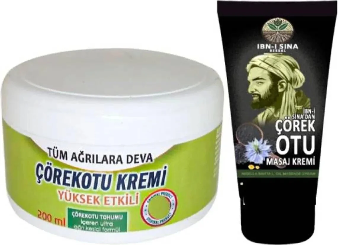 Çörek Otu Bakım Kremi 200 ml + Ibni Sina Çörek Otu Kremi 50 ml - Doğal Cilt Bakımı