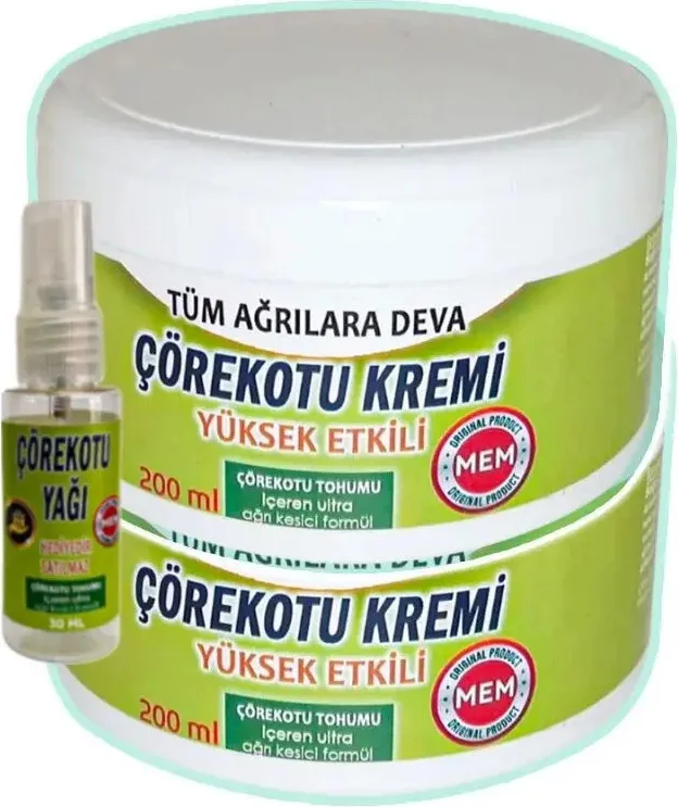 Çörek Otu Bakım Kremi 2x200 ml + 30 ml Çörek Otu Yağı – Cildini Besle ve Koru