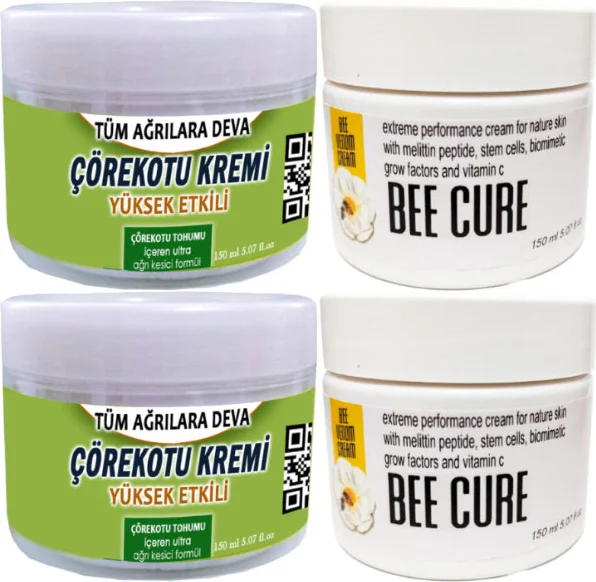 Çörek Otu & Beecure Teskin Krem Seti – 2x150 ml + 2x150 ml Cilt Bakım Seti