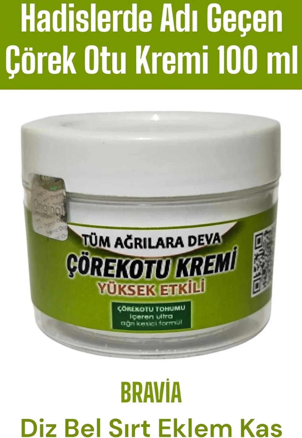 Çörek Otu Kremi 100 ml – Cilt Besleme ve Nemlendirme İçin Doğal Çözüm
