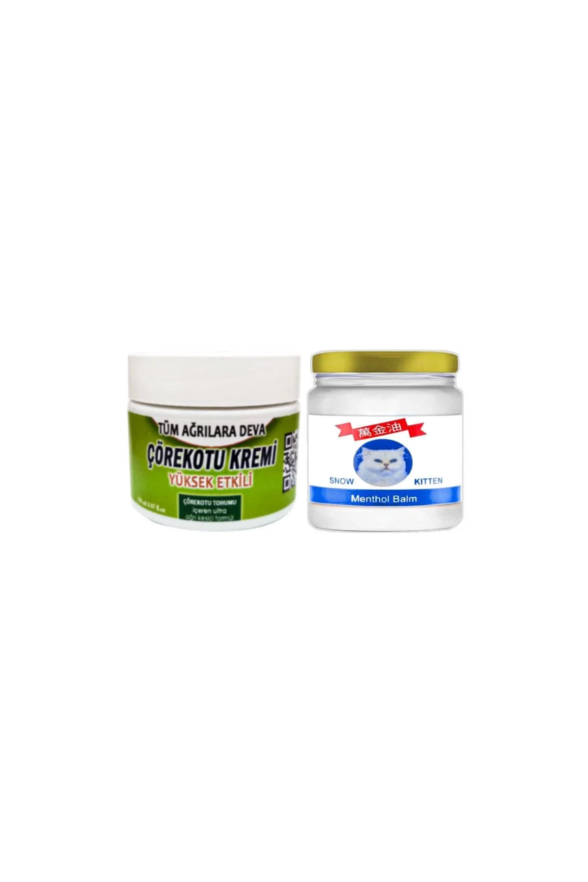 Çörek Otu Kremi 100 ml - Snow Kitten Menthol Balm 50 ml ile Uyumlu