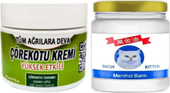 Çörek Otu Kremi 100 ml & Snow Kitten Menthol Balm 50 ml - Cildi Besleyen Doğal Bakım