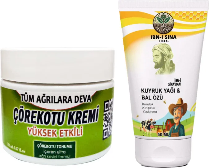 Çörek Otu Kremi 100ML – Kas, Eklem & Fıtık Ağrılarına Ibn-I Sina Kuyruk Yağlı Bal Özlü Doğal Krem