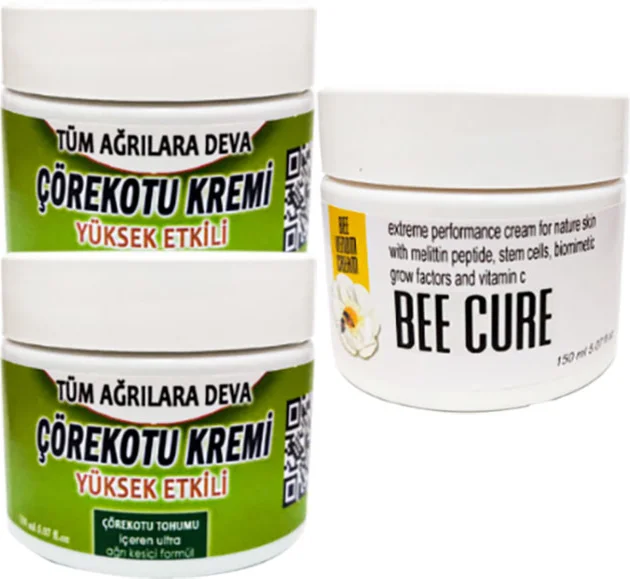 Çörek Otu Kremi 100ml + Bee Cure Krem 150ml – Doğal Cilt Bakım Seti