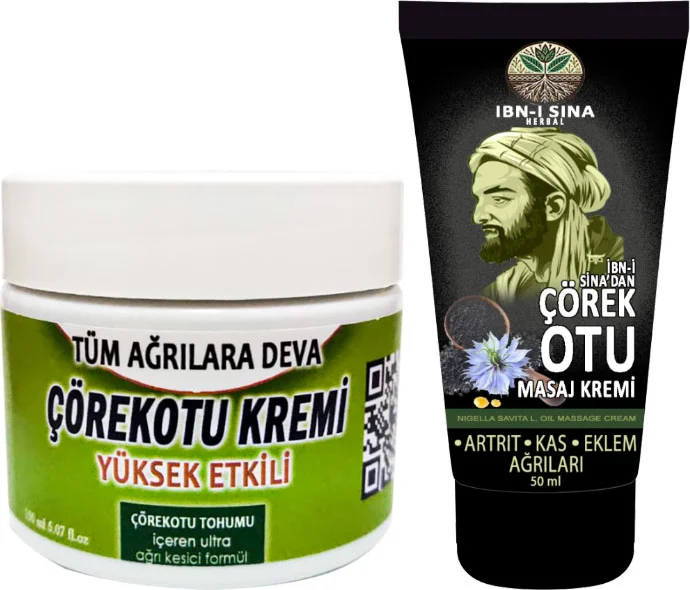 Çörek Otu Kremi 100ml + 50ml Ibn-I Sina Seti / Vücut Ağrılarına Doğal Çözüm